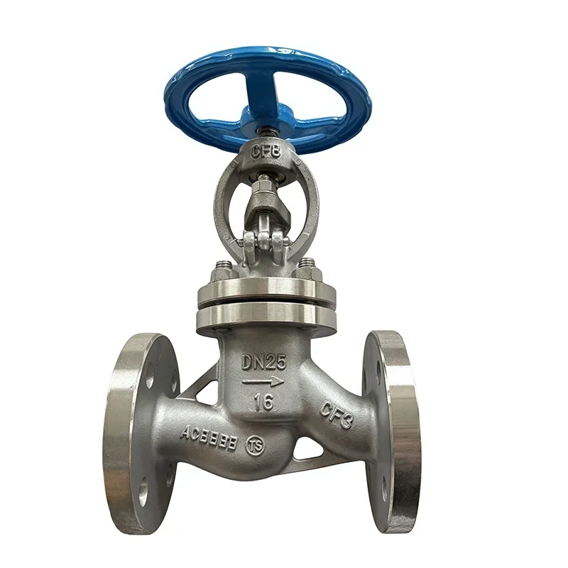 Пӯлоди зангногир Globe клапан Flanged End